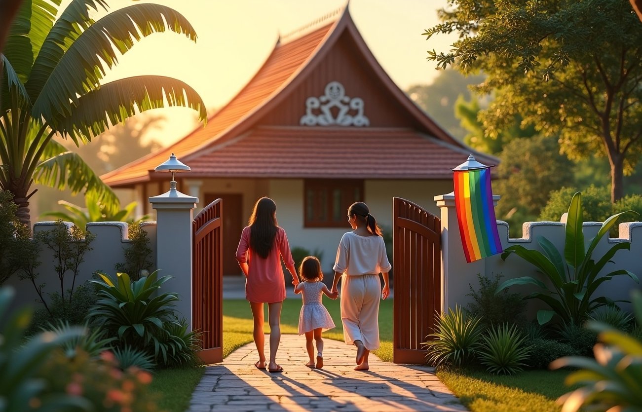 Gay Couple with Thai Child