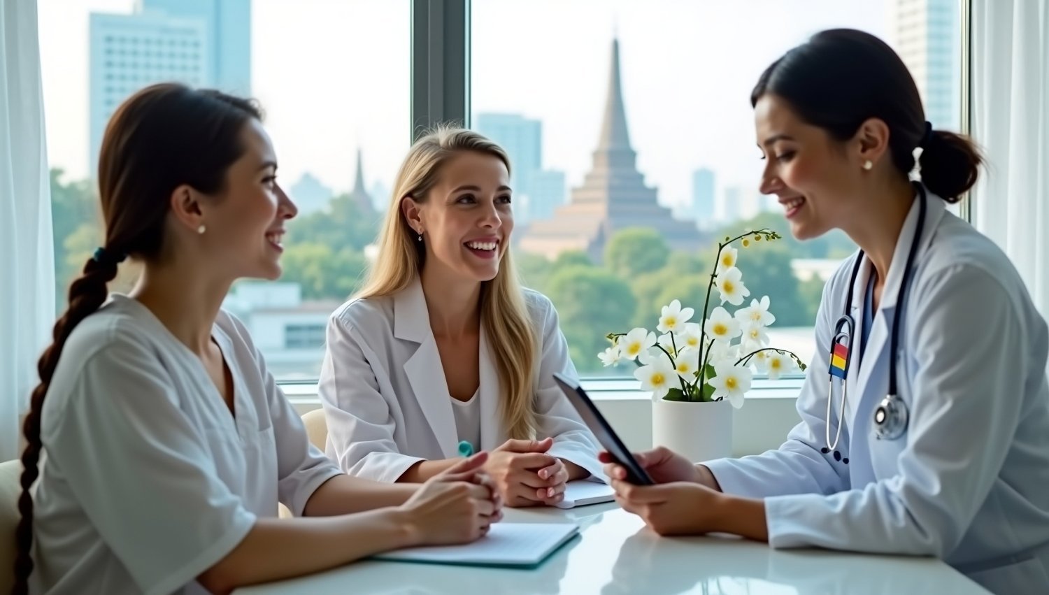Lesbian Couple at Thai Clinic